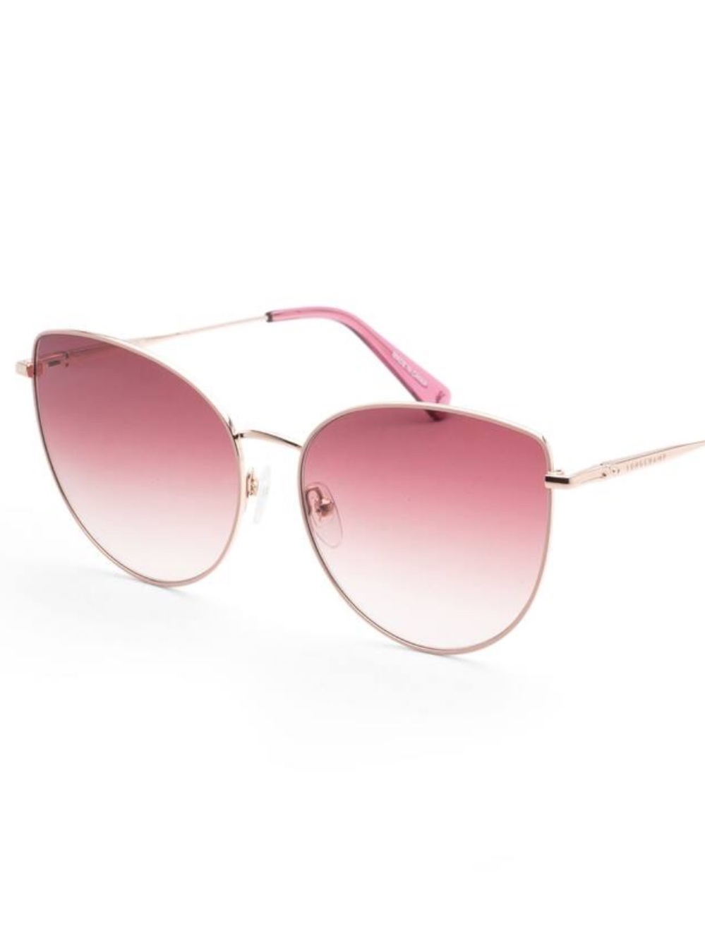 NWT Longchamp L0158S 60mm Rose Gold Sunglasses $185